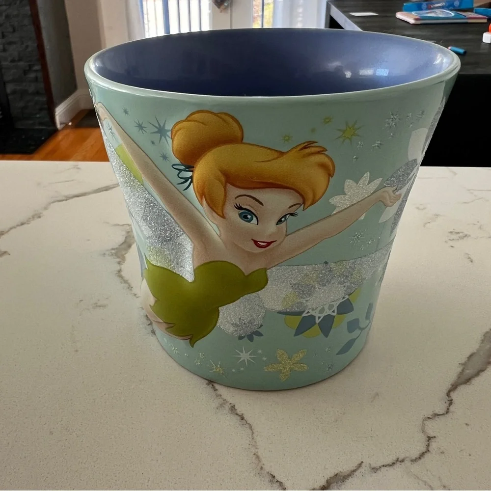 LIKE NEW Disney Tinkerbell Mug with Blue Interior - Picture 2 of 6